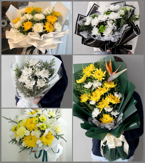 广东梅州市五华县周江镇新良村白事花束代送